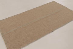 Rug & Kilim's Contemporary Minimalist Rez Kilim with Linear Accent Striped Desig