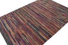Rug & Kilim’s Contemporary Moroccan Style Rug in Multicolor Stripes