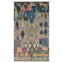 Rug & Kilim’s Contemporary Moroccan Style Rug Polychromatic Geometric Patterns