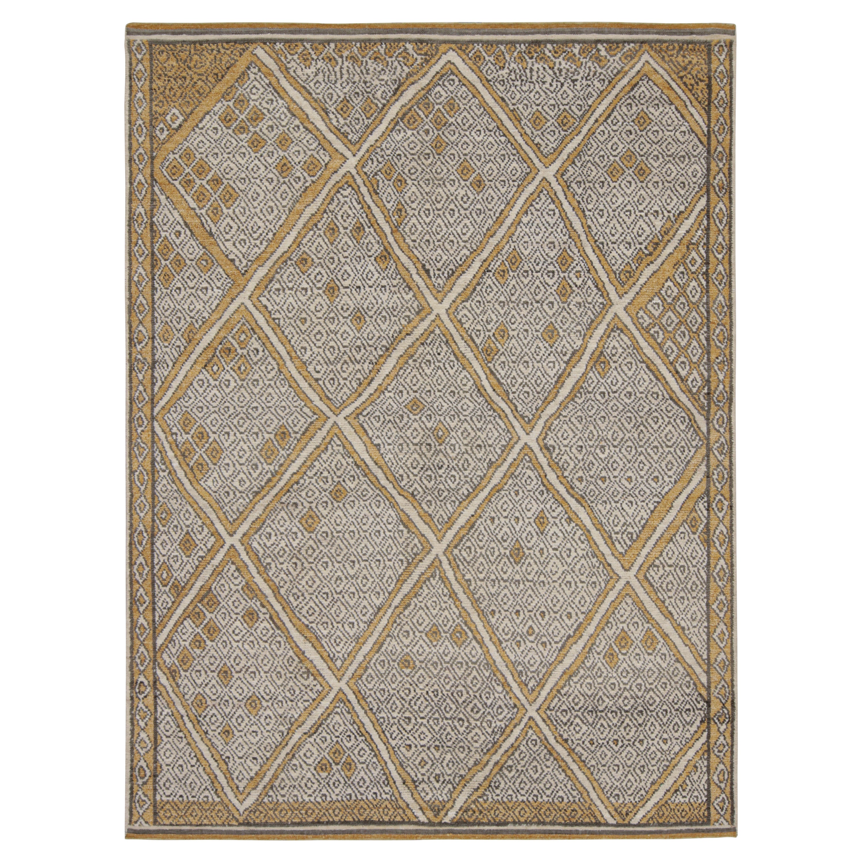 Tapis de style marocain contemporain à motifs géométriques berbères de Rug & Kilim