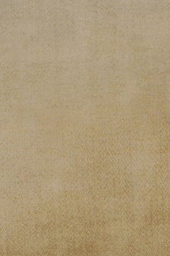 Rug & Kilim’s Contemporary Ombre Custom Rug in Beige-Brown and Gold Tones