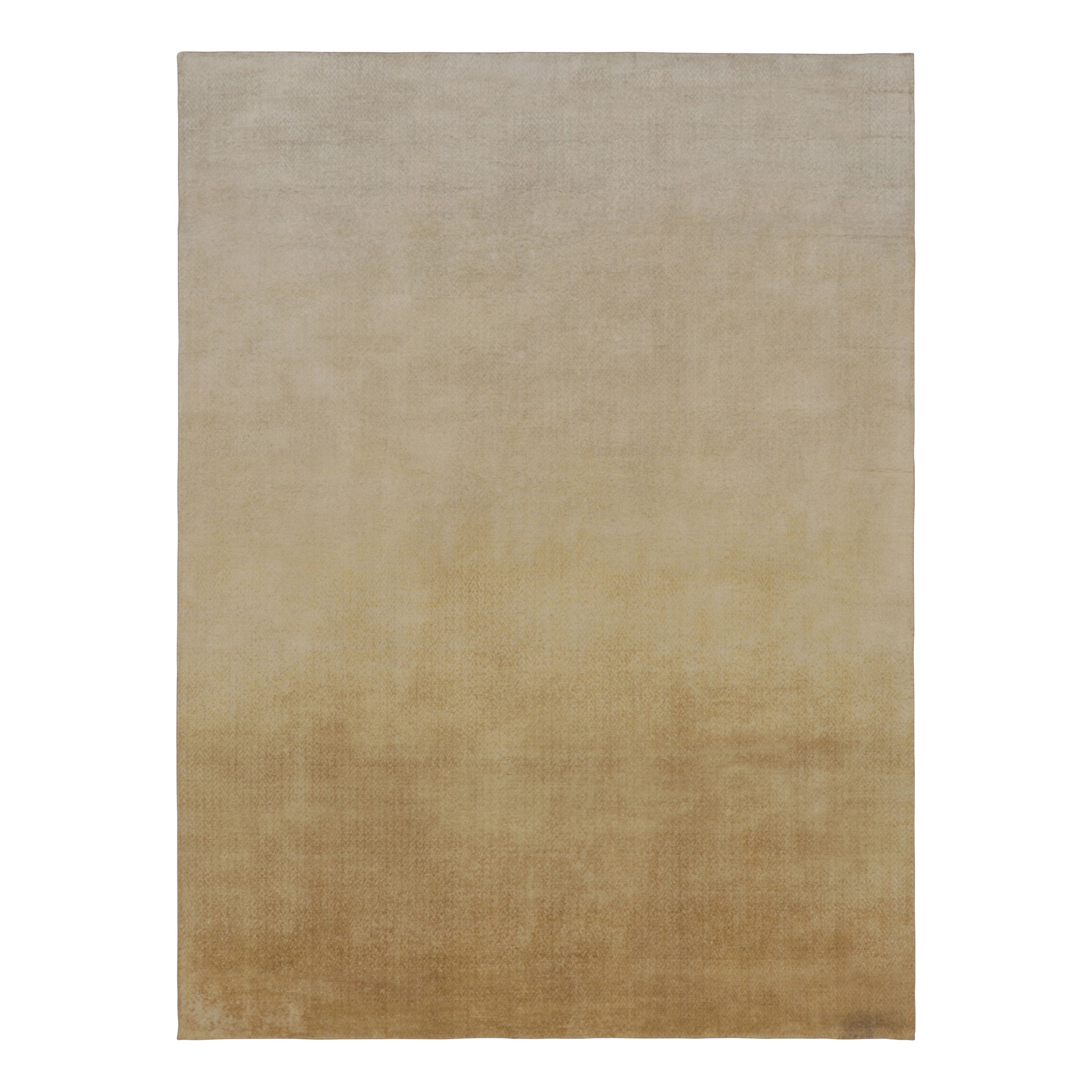 Rug
Kilim: Tappeto personalizzato contemporaneo Ombre in tonalità beige-marrone e oro