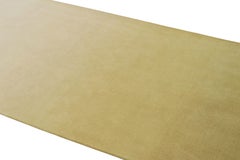 Rug & Kilim’s Contemporary Ombre Runner Rug in Chartreuse and Light Pink Hues