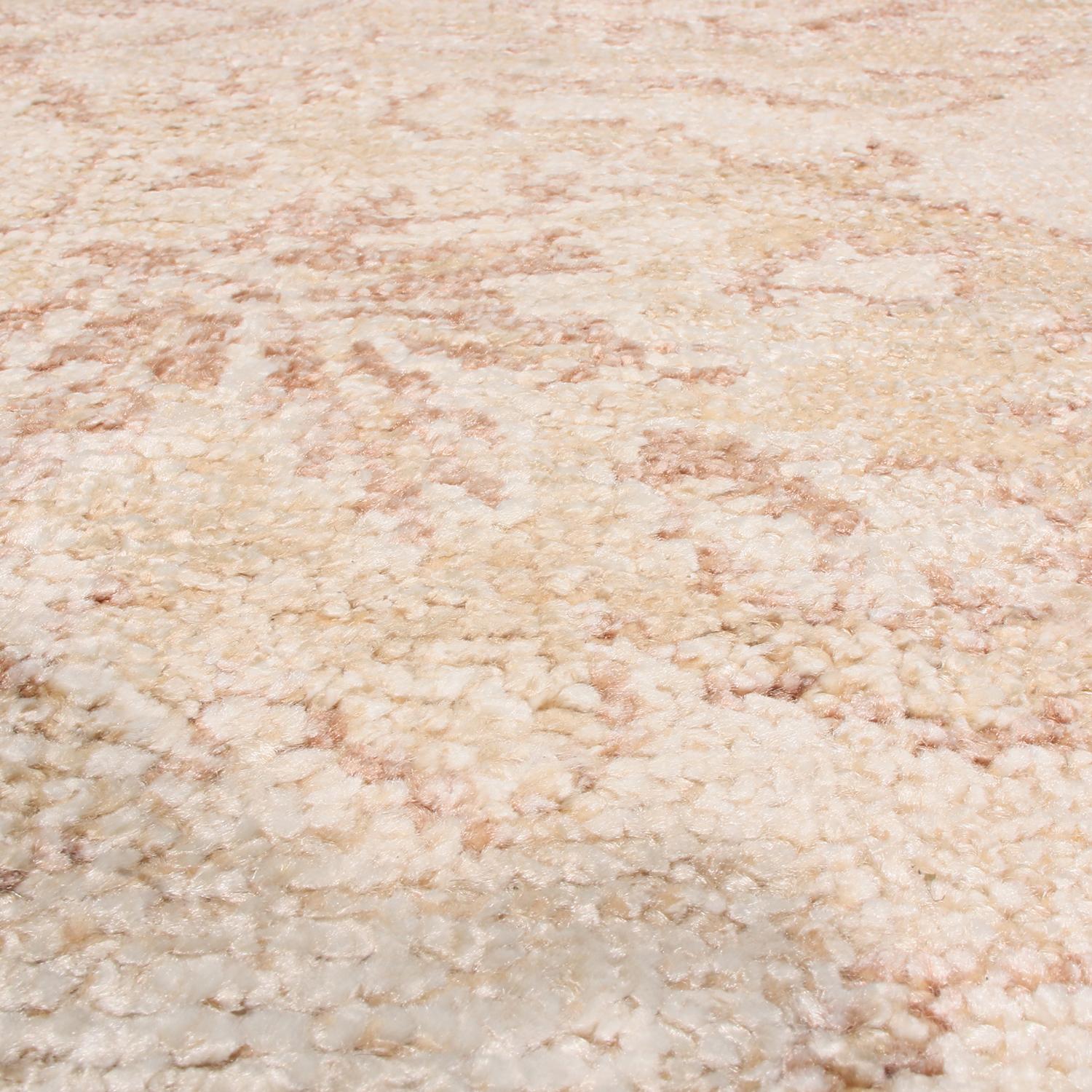 Rug & Kilim: Tappeto contemporaneo in lana e seta beige e marrone in stile Oushak In condizioni Nuovo in vendita a Long Island City, NY