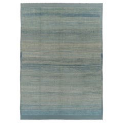 Rug & Kilim’s Contemporary Oversized Rug in Beige and Blue Tones