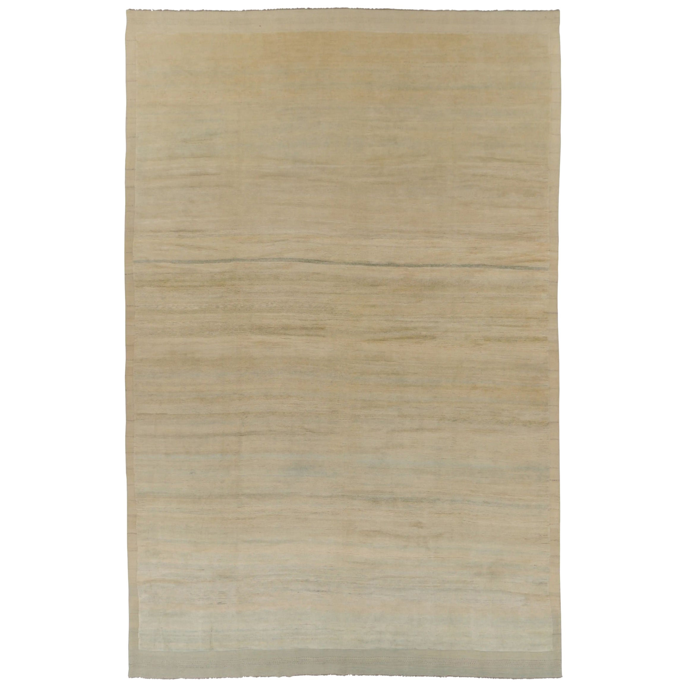 Rug & Kilim’s Contemporary Oversized Rug in Cream and Soft Beige