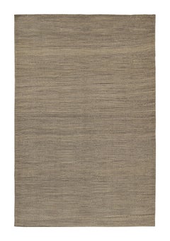 Rug & Kilim - Kilim persiano contemporaneo a strisce beige-marrone