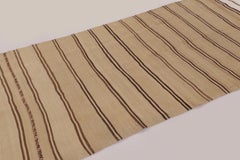 Tappeto Rez Kilim in tessitura piatta in stile contemporaneo di Rug & Kilim, con motivo a strisce marroni