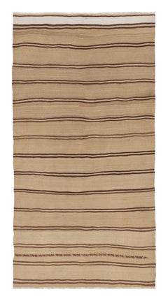 Tappeto Rez Kilim in tessitura piatta in stile contemporaneo di Rug & Kilim, con motivo a strisce marroni