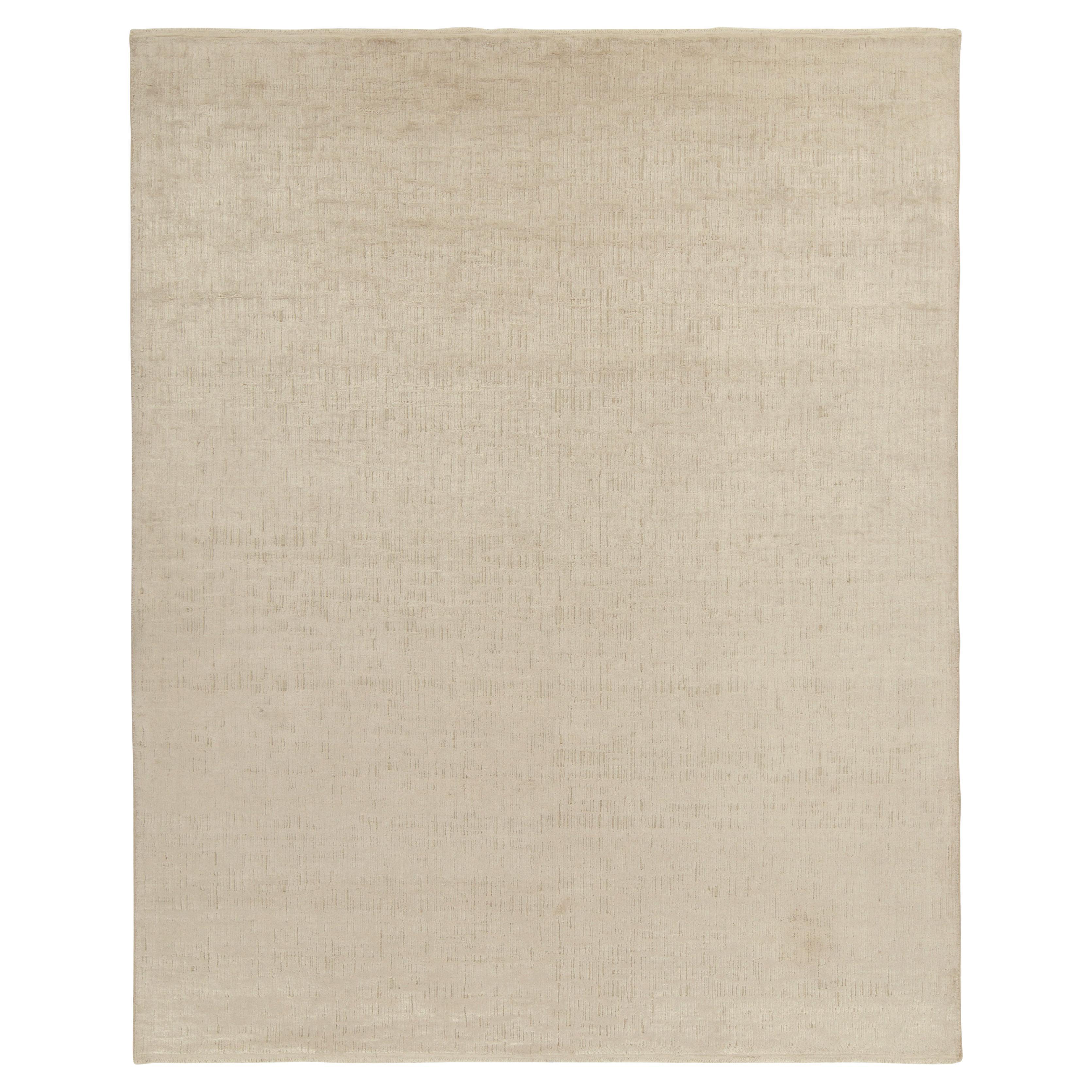 Tapis contemporain Kilims & Kilims beige et blanc cassé, réversible