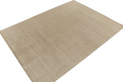 Rug & Kilim’s Contemporary Rug in Beige-Brown and Green Geometric Pattern