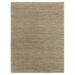 Alfombra contemporánea Rug & Kilim en rayas beige-marrón
