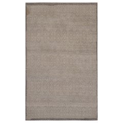 Rug & Kilim: Tappeto contemporaneo con motivi geometrici beige, grigi e blu