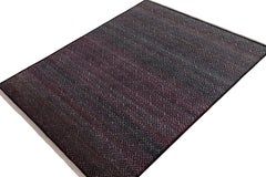 Rug & Kilim’s Contemporary rug in Blue and Purple Geometric Patterns