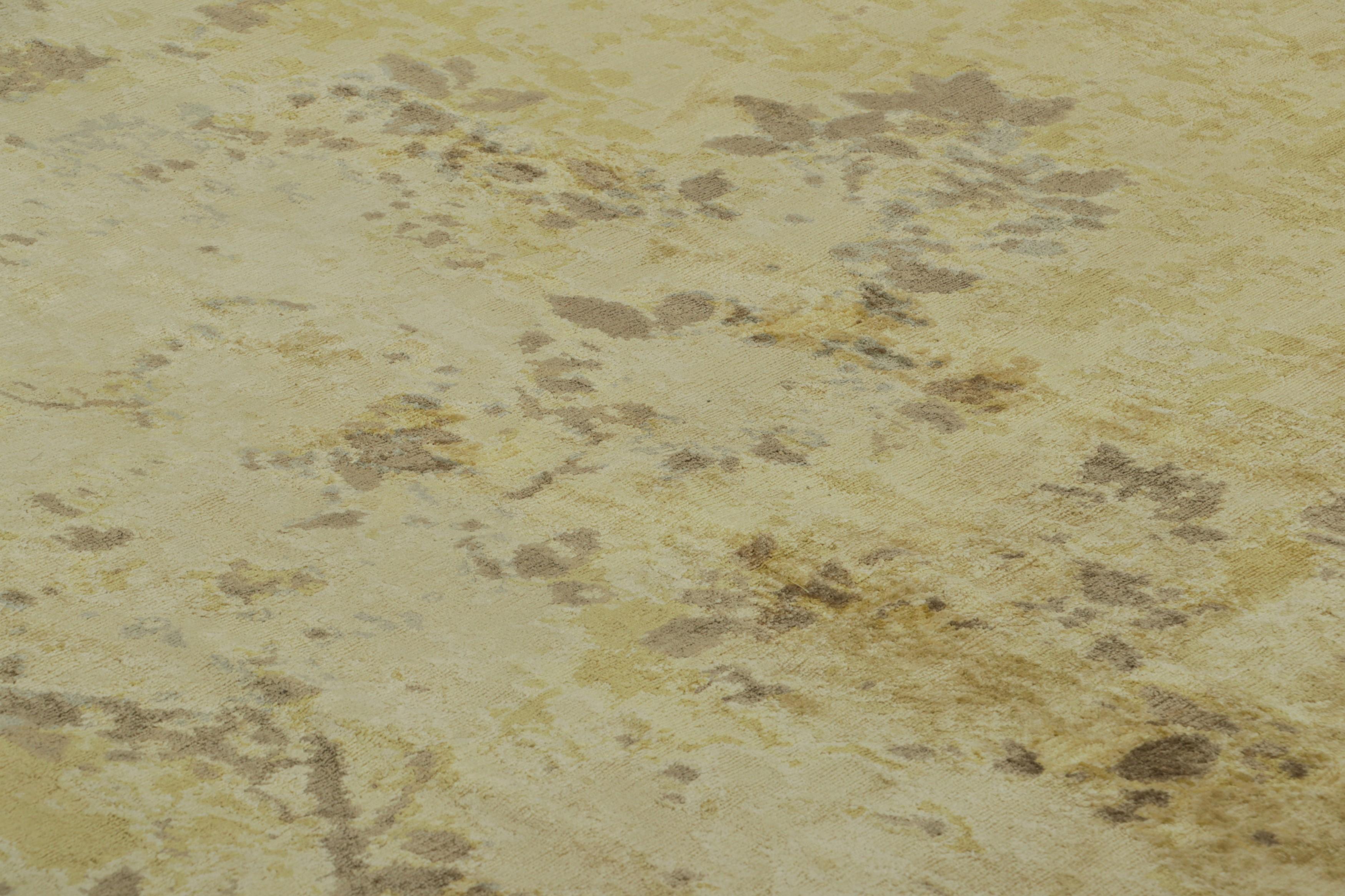 Dieser 9x12 große Teppich aus handgeknüpfter Naturseide ist eine kühne und aufregende neue Ergänzung der Modern Collection'S von Rug & Kilim - die erste Ausgabe einer fabelhaften neuen Designserie, die in einer unserer luxuriösesten nepalesischen