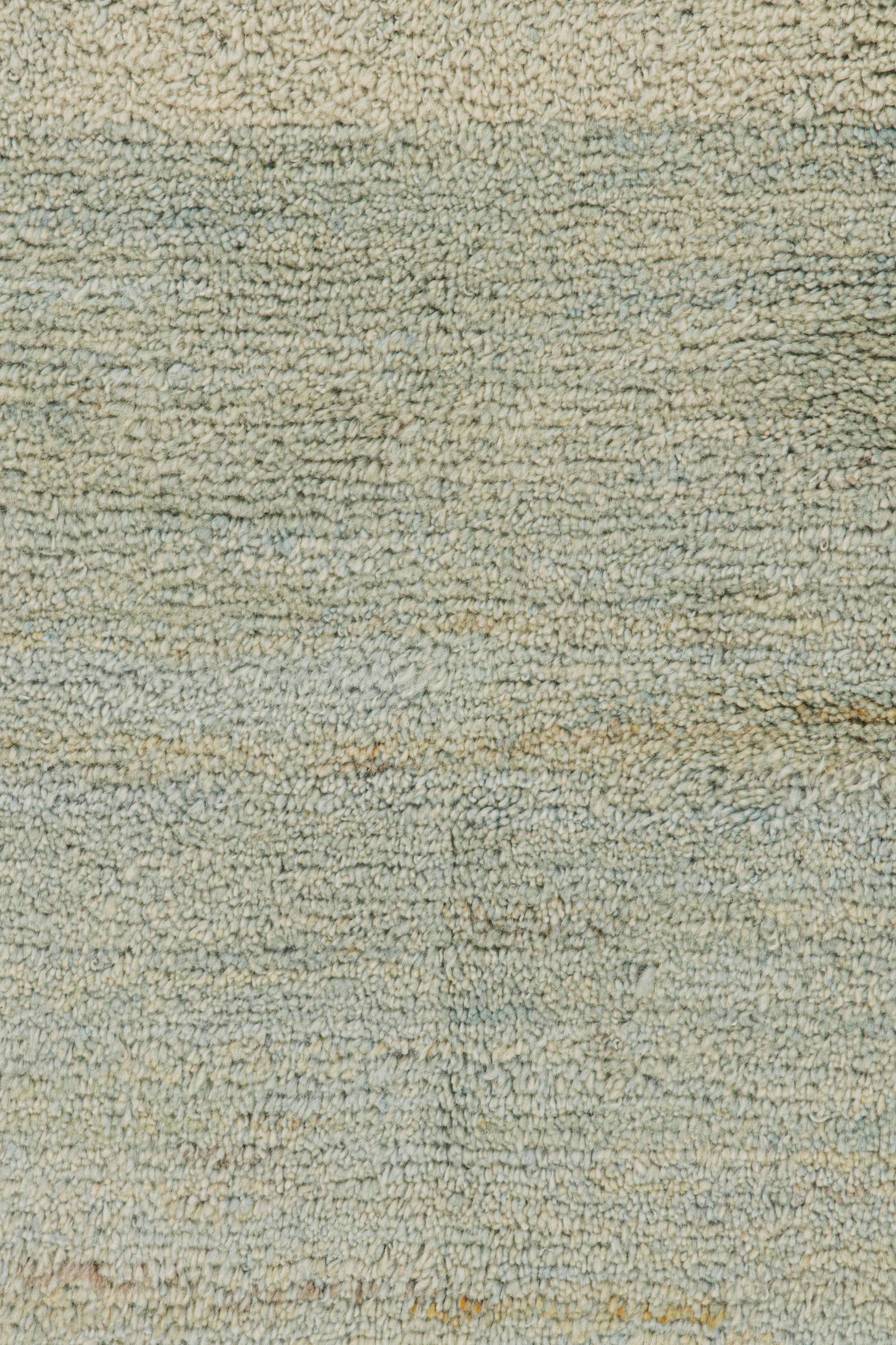 Zeitgenössischer Teppich von Rug & Kilim in Grau und Blau im Zustand „Neu“ im Angebot in Long Island City, NY