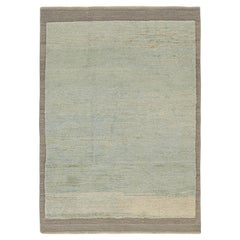 Rug & Kilim’s Contemporary Rug in Gray and Blue