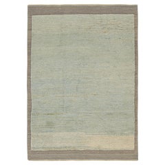 Rug & Kilim’s Contemporary Rug in Gray and Blue