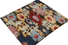 Rug & Kilim’s Contemporary Rug in Multicolor Floral Pattern