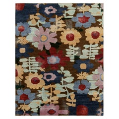 Teppich & Kilims Zeitgenössischer Teppich mit mehrfarbigem Blumenmuster