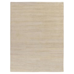 Rug & Kilim’s Contemporary Rug in Solid Beige-Brown Striations