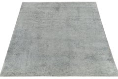 Rug & Kilim’s Contemporary Rug in Solid Gray, High Pile