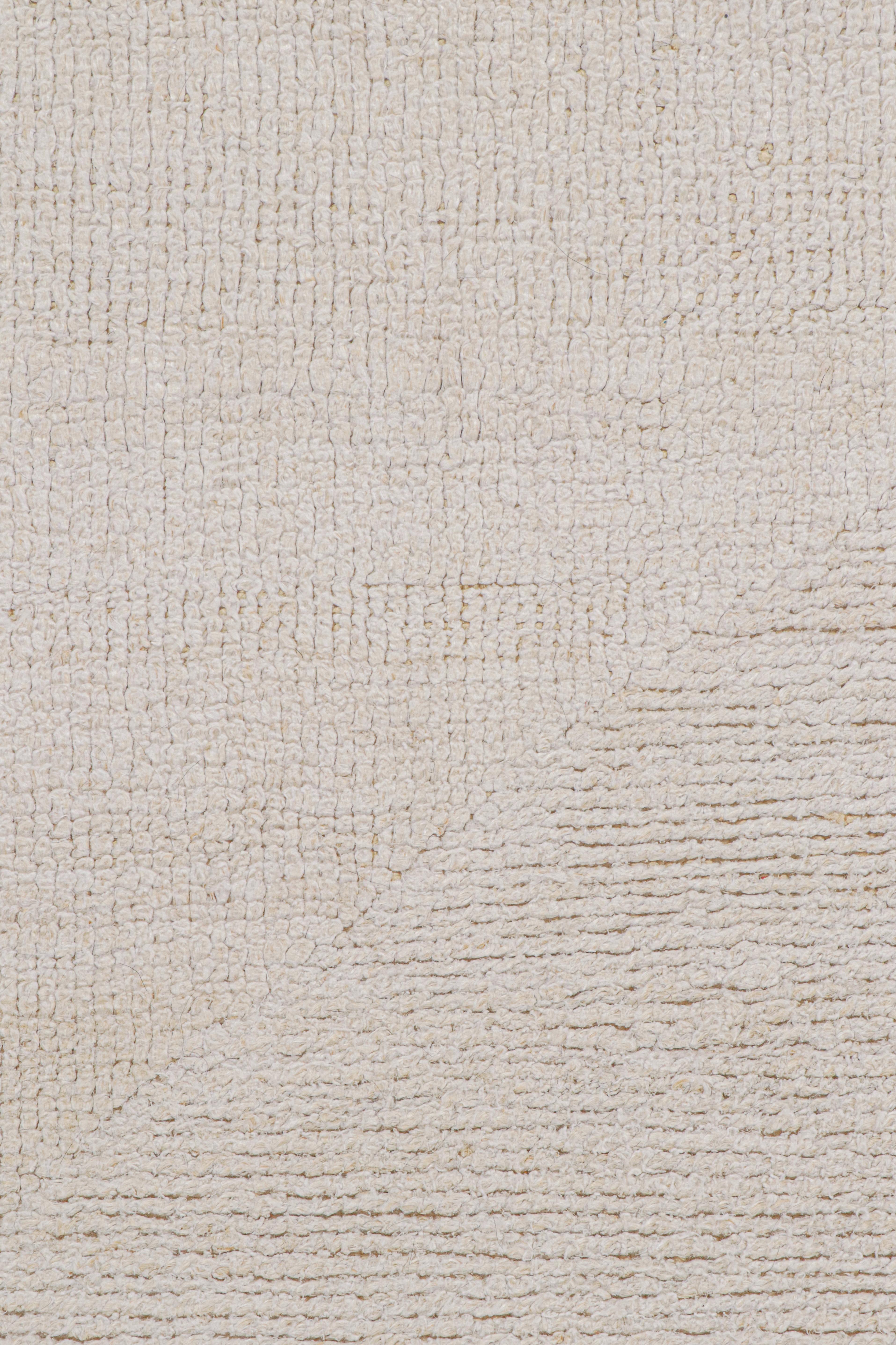 Rug & Kilim's Contemporary Teppich in Weiß mit dezentem Kreis-Muster - Harmony  im Zustand „Neu“ im Angebot in Long Island City, NY