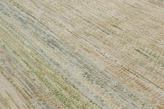 Rug & Kilim’s Contemporary Rug with Polychromatic Stripes and Geometric Patterns