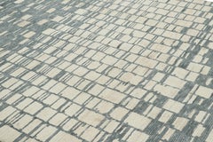 Rug & Kilim’s Contemporary Rug with White and Gray Geometric Patterns