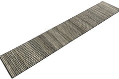 Rug & Kilim’s Contemporary Runner in Black, White & Beige Geometric Pattern