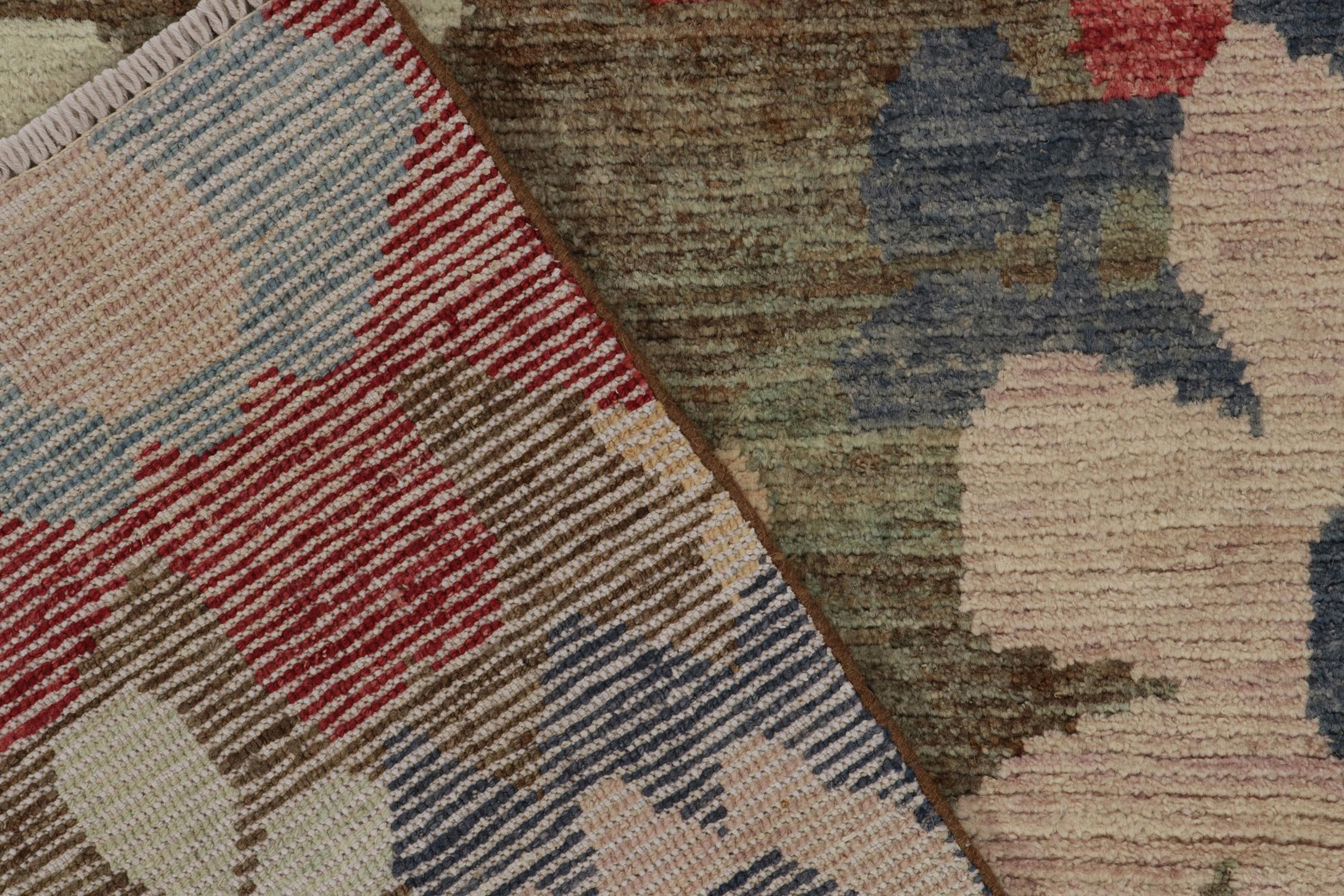 Rug & Kilim’s Contemporary runner in Multicolor Floral pattern In New Condition For Sale In Long Island City, NY