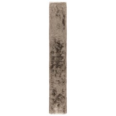 Rug & Kilim's Contemporary Solid Beige-Brown Läufer in Shag Pile