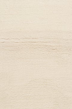 Alfombra maciza contemporánea de Rug & Kilim en blanco hueso y marfil tono sobre tono