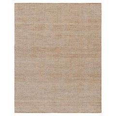Rug & Kilim’s Contemporary Textural Kilim in Beige-brown Orange and White Tones