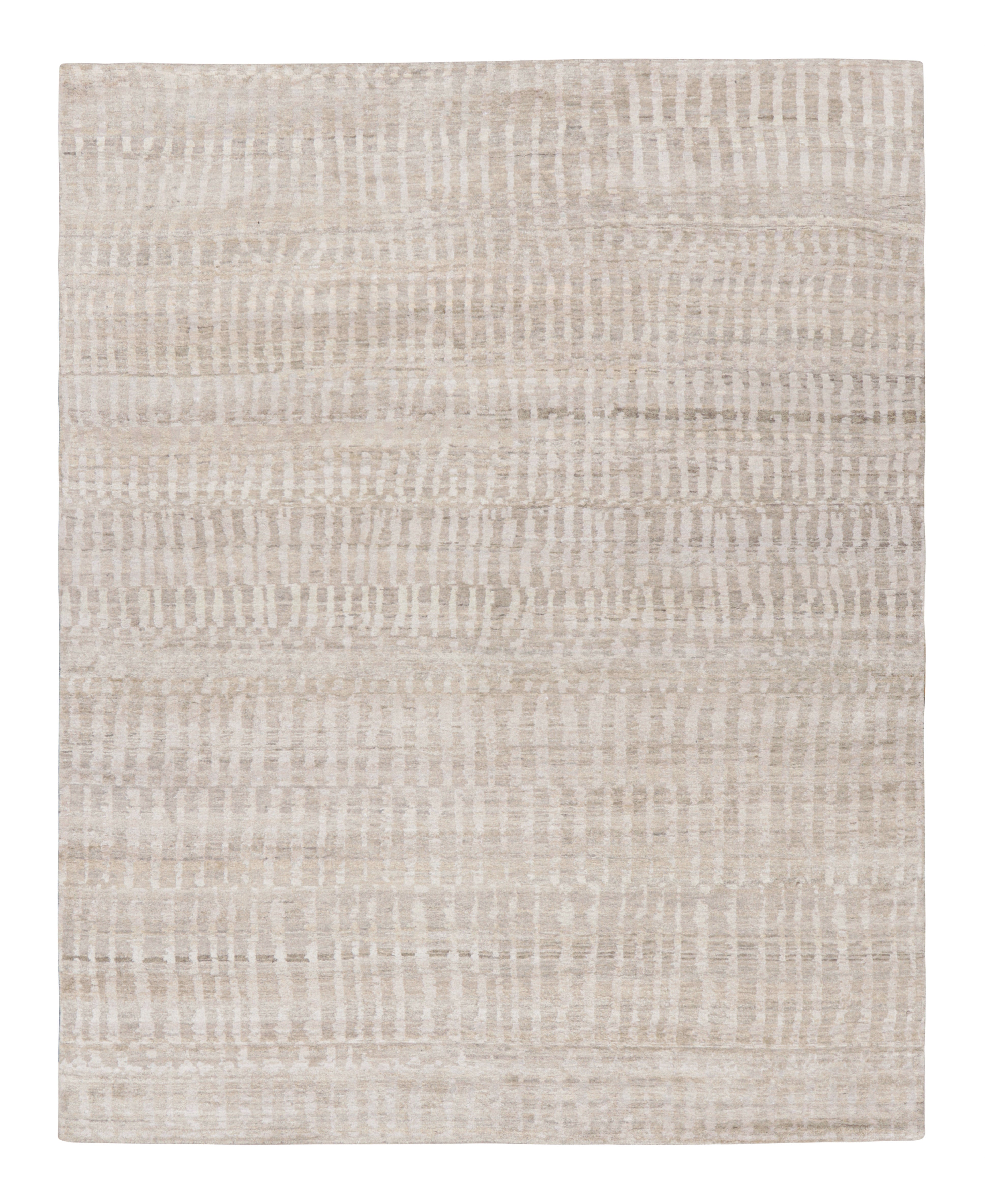 Hand-knotted in wool and silk, this 9x12 rug represents an exciting design from an inventive new contemporary textural and modern collections by Rug & Kilim’s Modern and Textural rug collections.

On the Design: 

Our textural collection enjoys an