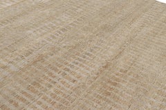 Rug & Kilim’s Contemporary Textural Rug in Beige-Brown and Gray Tones