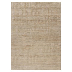 Rug & Kilim’s Contemporary Textural Rug in Beige-Brown and Gray Tones