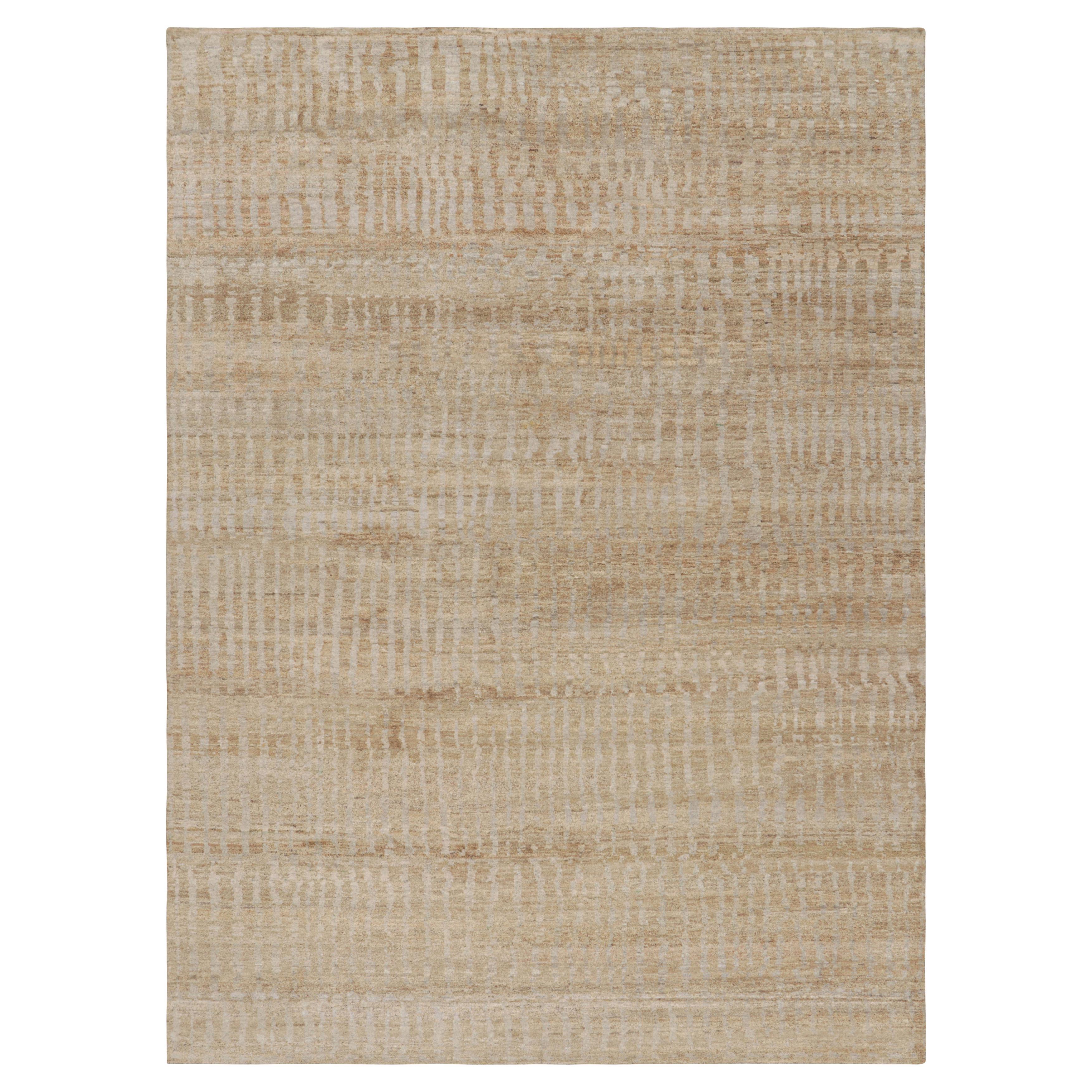Rug & Kilim's Contemporary Textural Rug in Beige-Braun und Grautönen