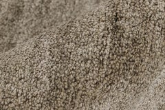 Rug & Kilim’s Contemporary Textural Rug in Beige-Brown Tones and Striae