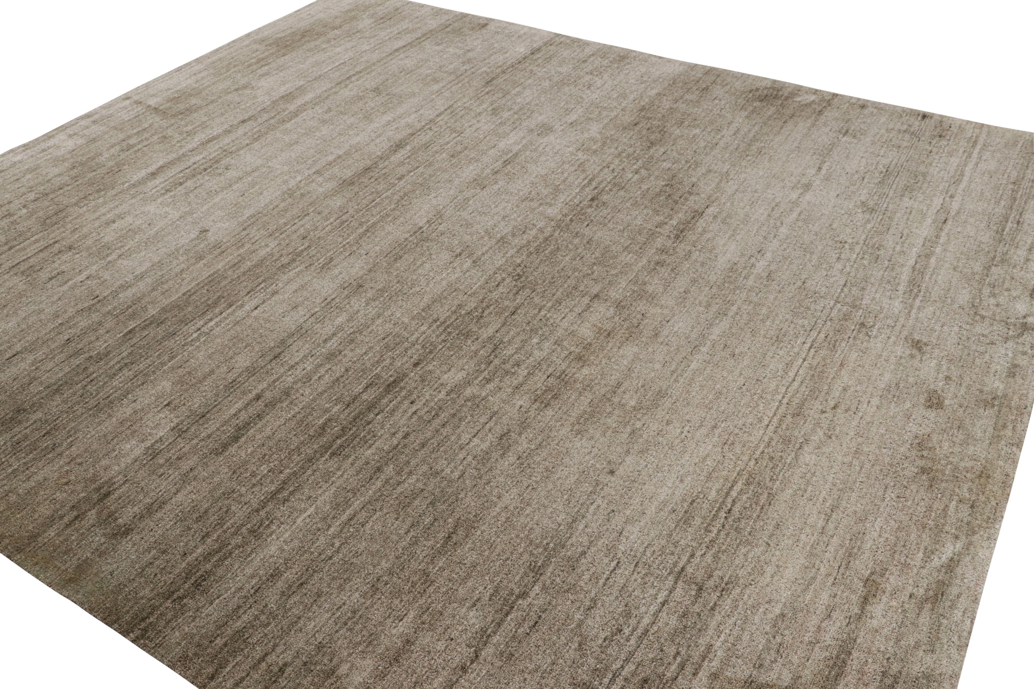 Rug & Kilim's Contemporary Strukturteppich in Beige-Braun-Tönen und Schlieren im Zustand „Neu“ im Angebot in Long Island City, NY