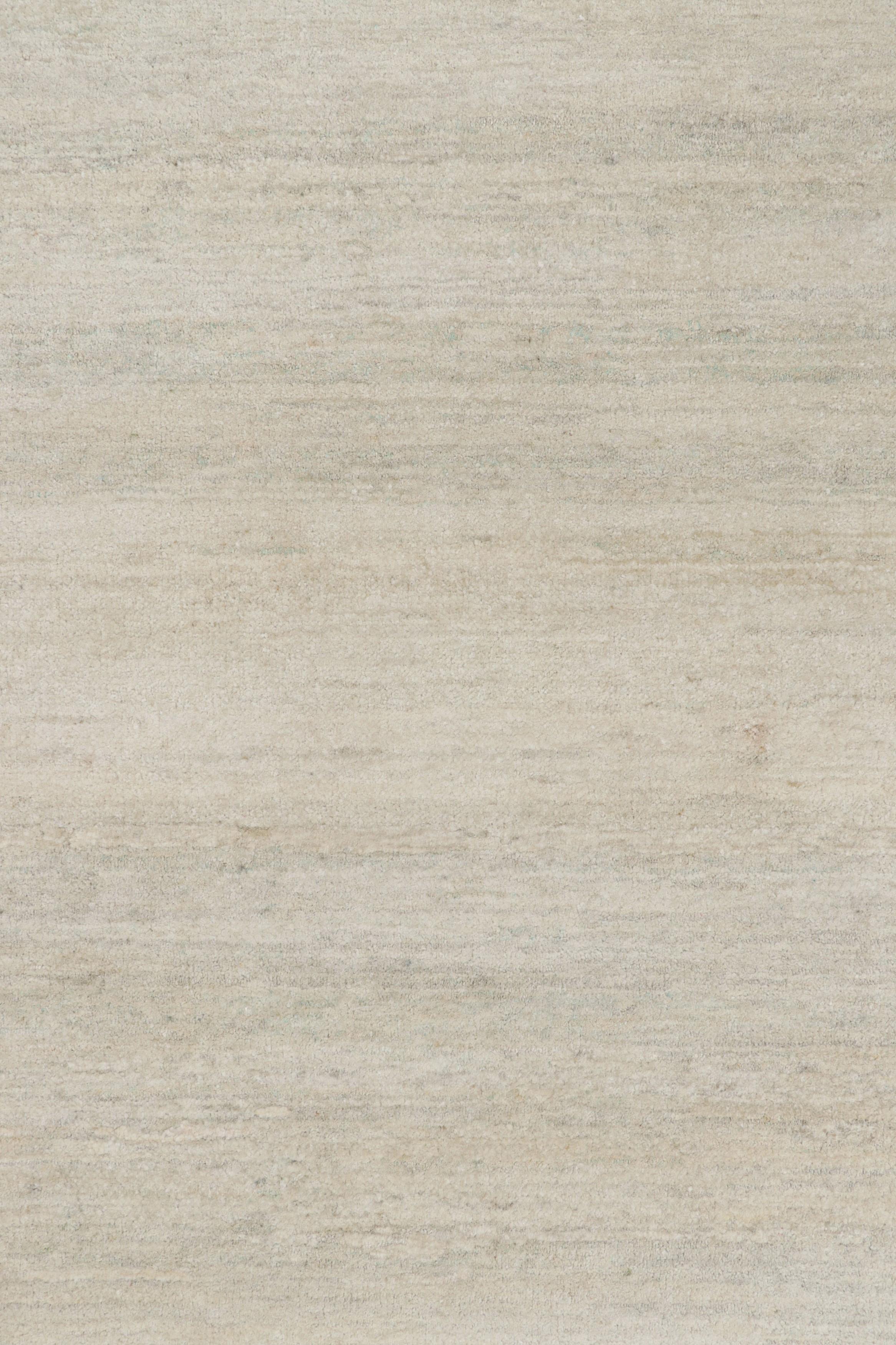 Made with hand-knotted silk, this 9x12 contemporary rug is a rich new addition to Rug & Kilim’s Textural rug collection—with an impressive range of colors and attention to movement in its unique play on stripes, striae, and subtle patterns.

On the