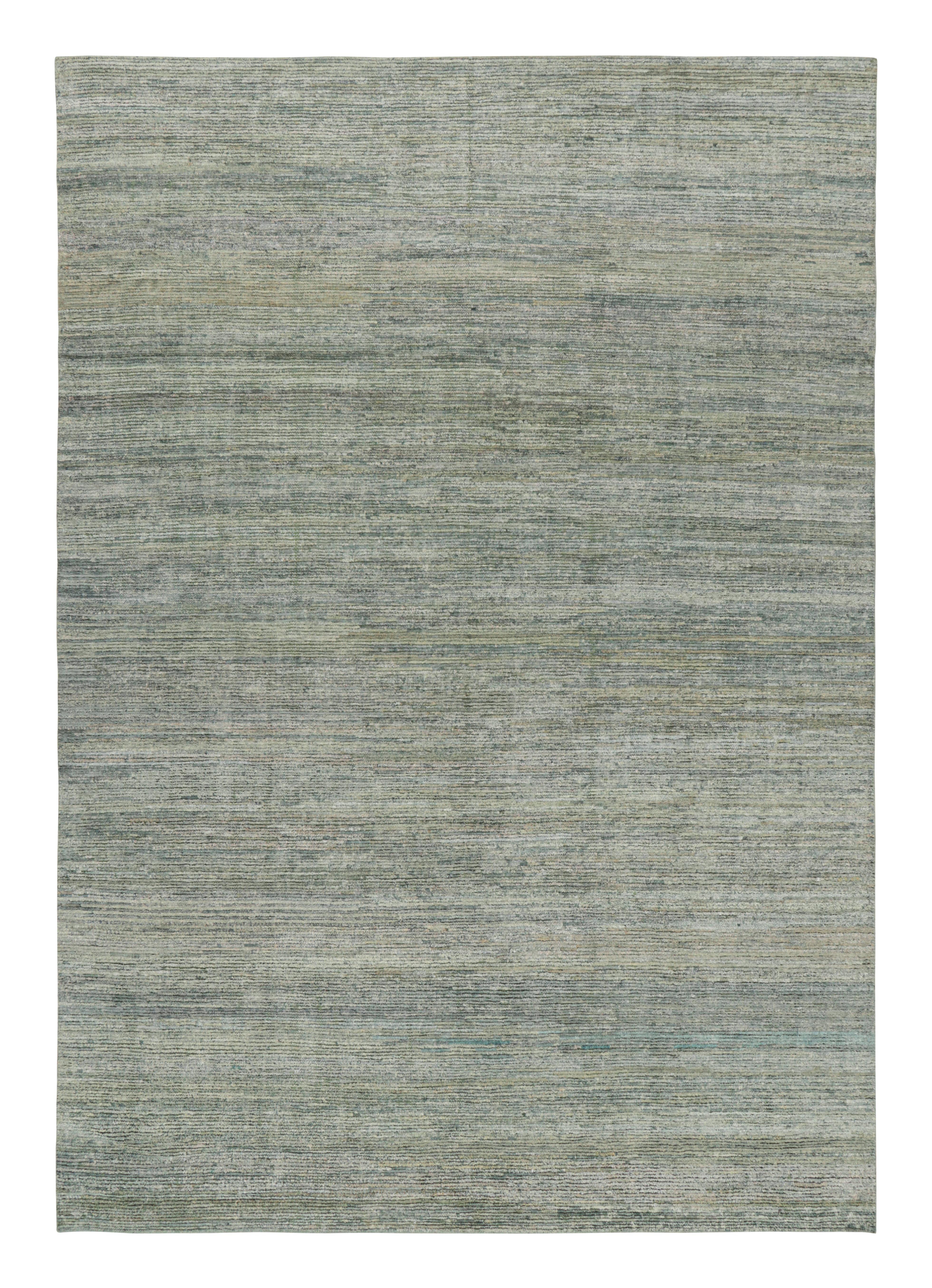 Hand-knotted in silk, this 10x14 textural rug is an exciting new addition to Rug & Kilim’s Texture of Color Collection.

On the Design: 

Our textural collection enjoys an inventive take on plain rugs, with this particular design enjoying bright
