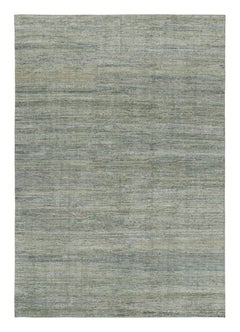 Rug & Kilim’s Contemporary Textural Rug in Green and Blue Tones