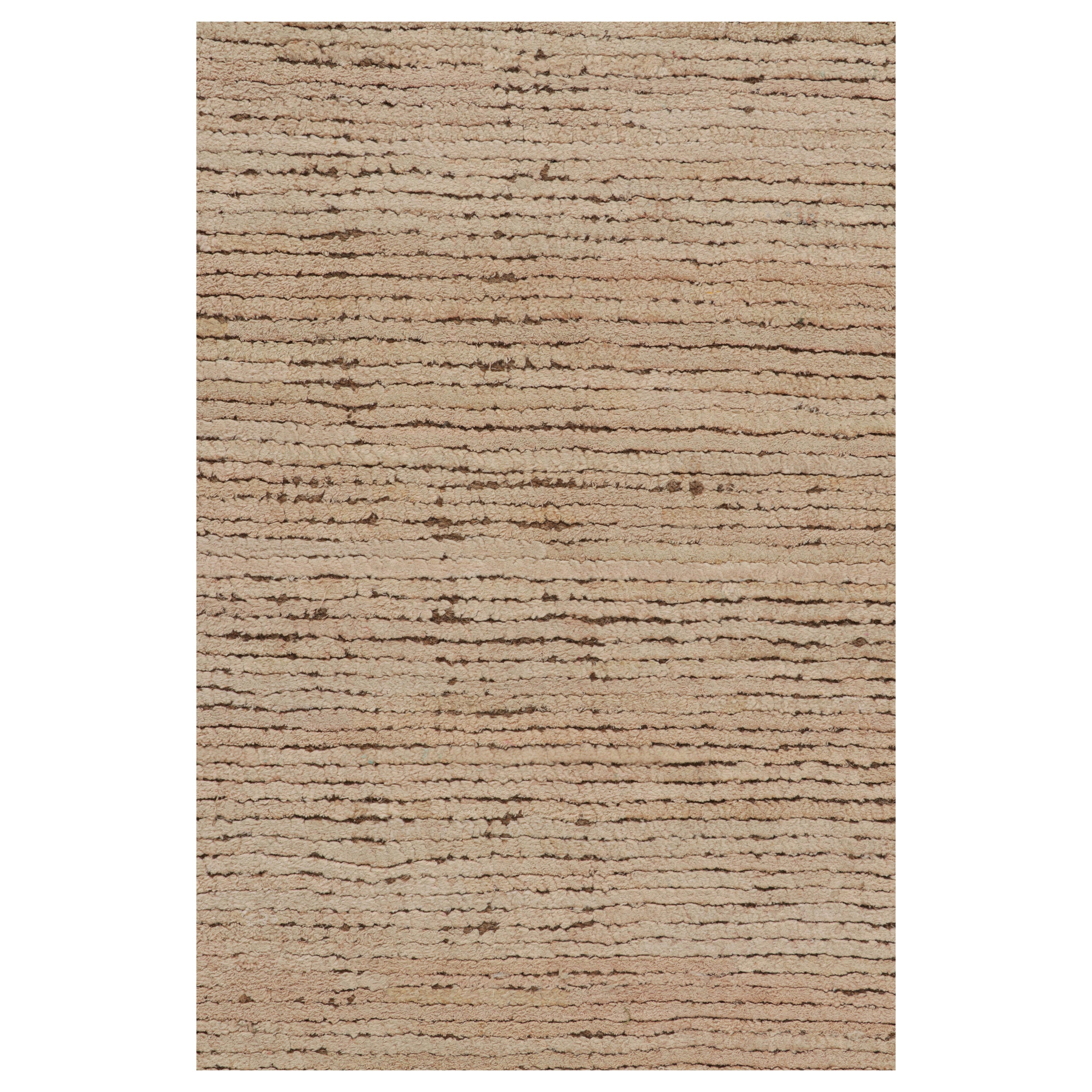 Rug & Kilims Contemporary-Texturteppich in Rosa- und Braun-Beige-Tönen