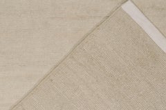 Rug & Kilim’s Contemporary Textural Rug in Solid Off-White Striae