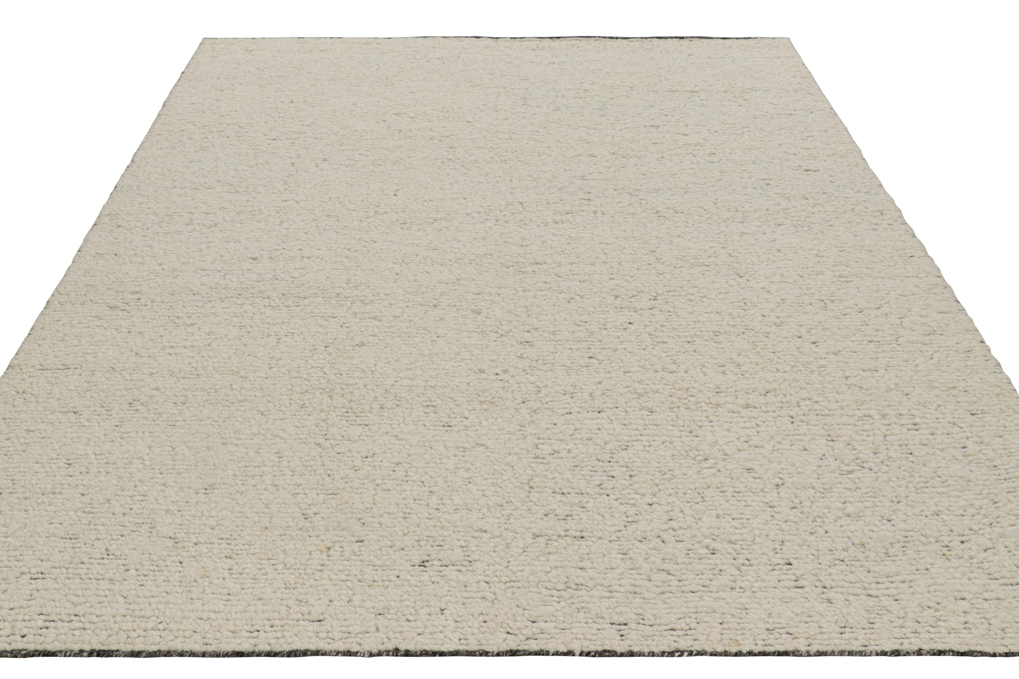 Noué à la main Tapis texturé contemporain de Rug & Kilim dans les tons beige-brun en vente