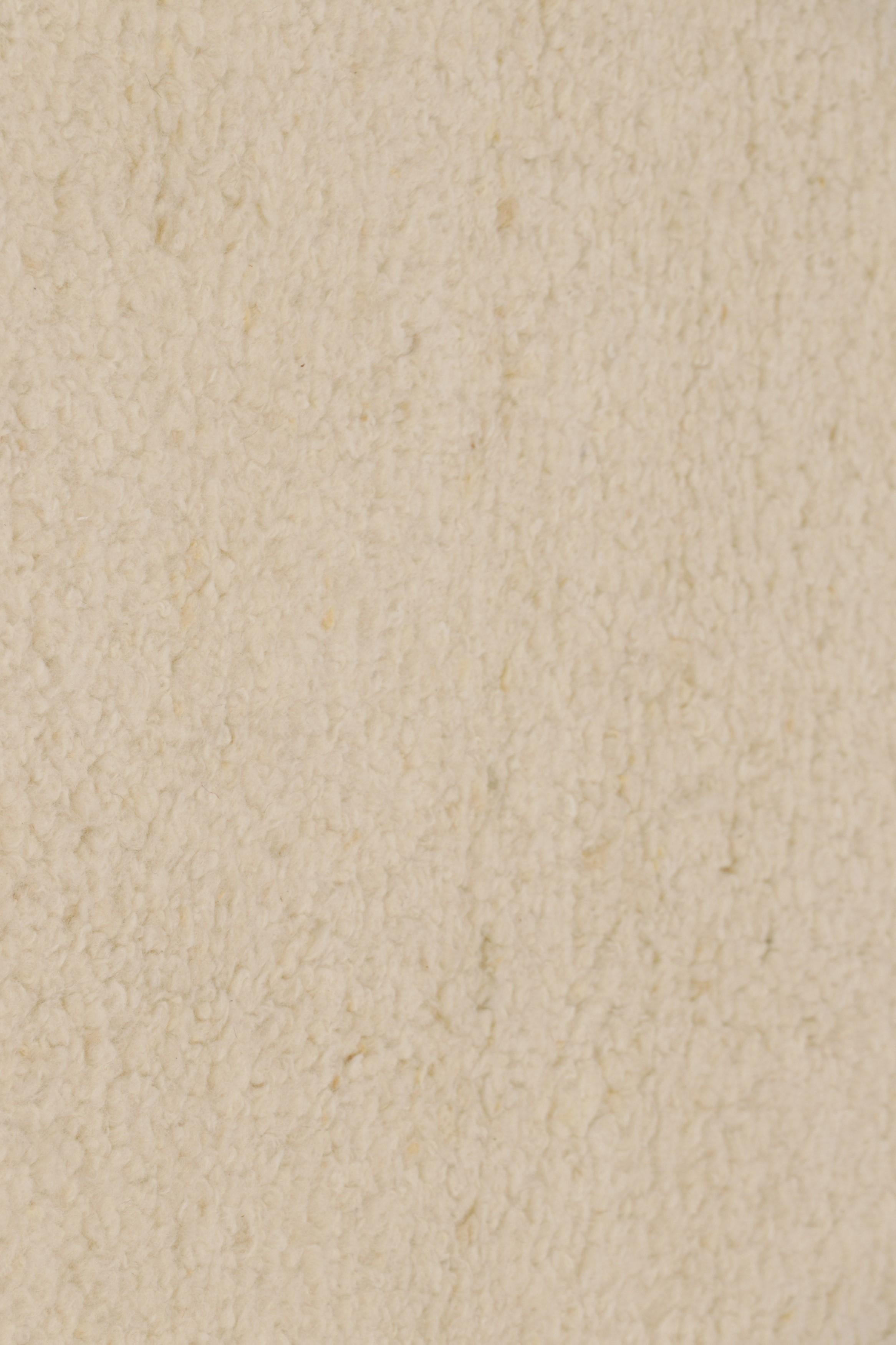Modern Rug & Kilim’s Contemporary Textural Rug in Tones of Beige, Cream and White For Sale