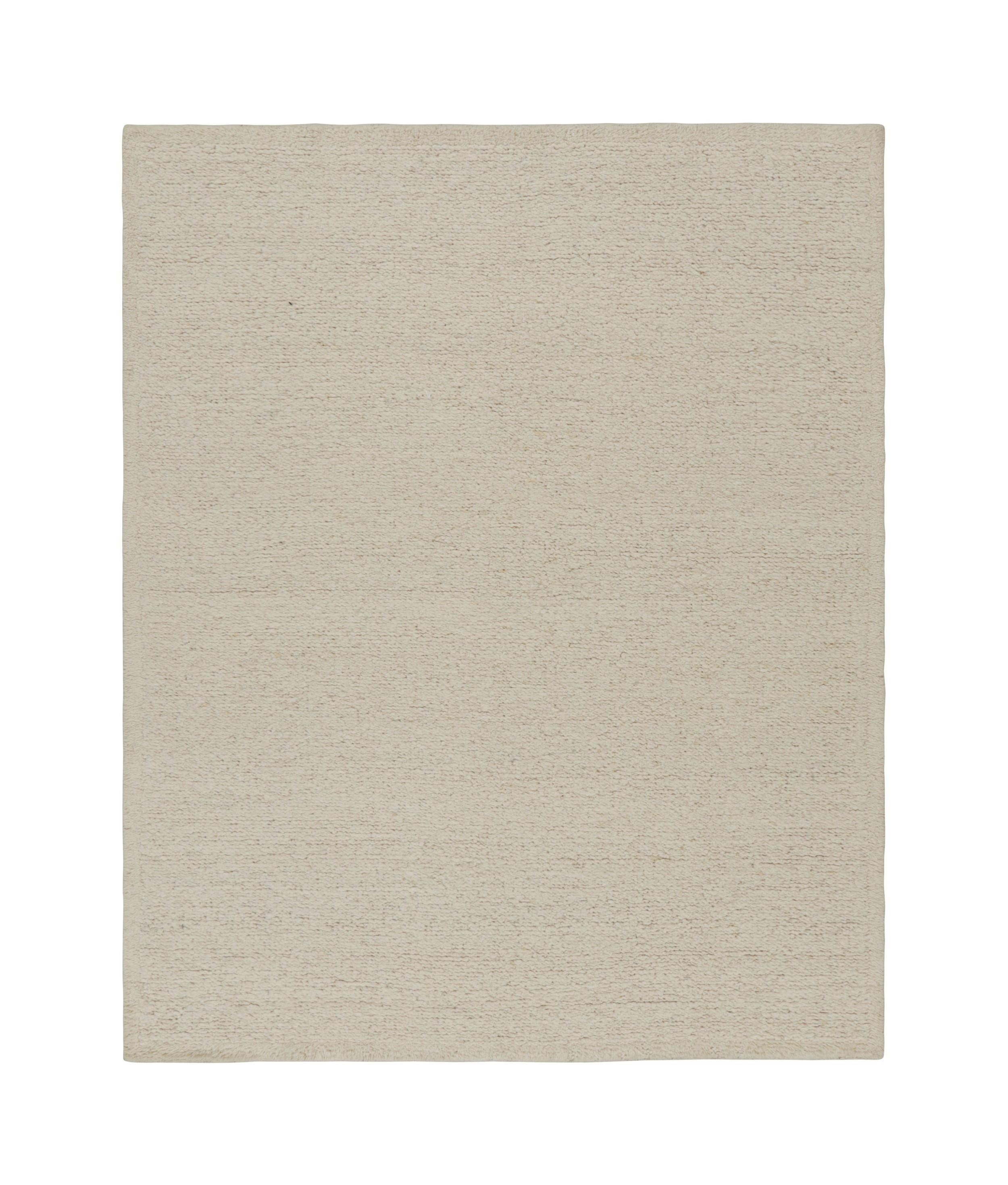 Alfombra de textura contemporánea Rug & Kilim en tonos crema y blanco roto Anudado a mano en venta