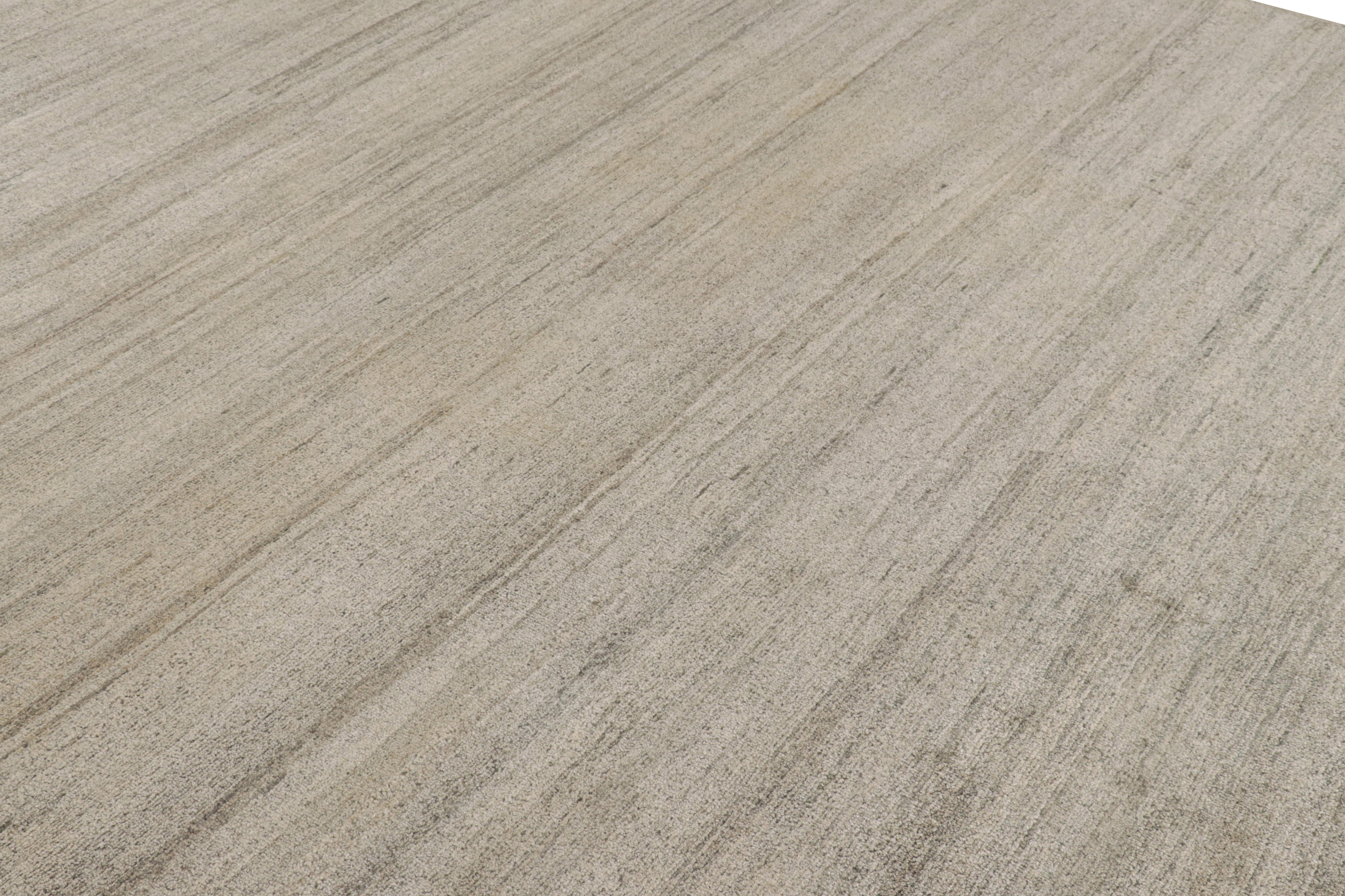 Rug & Kilim's Contemporary Strukturteppich in Grautönen (Indisch) im Angebot