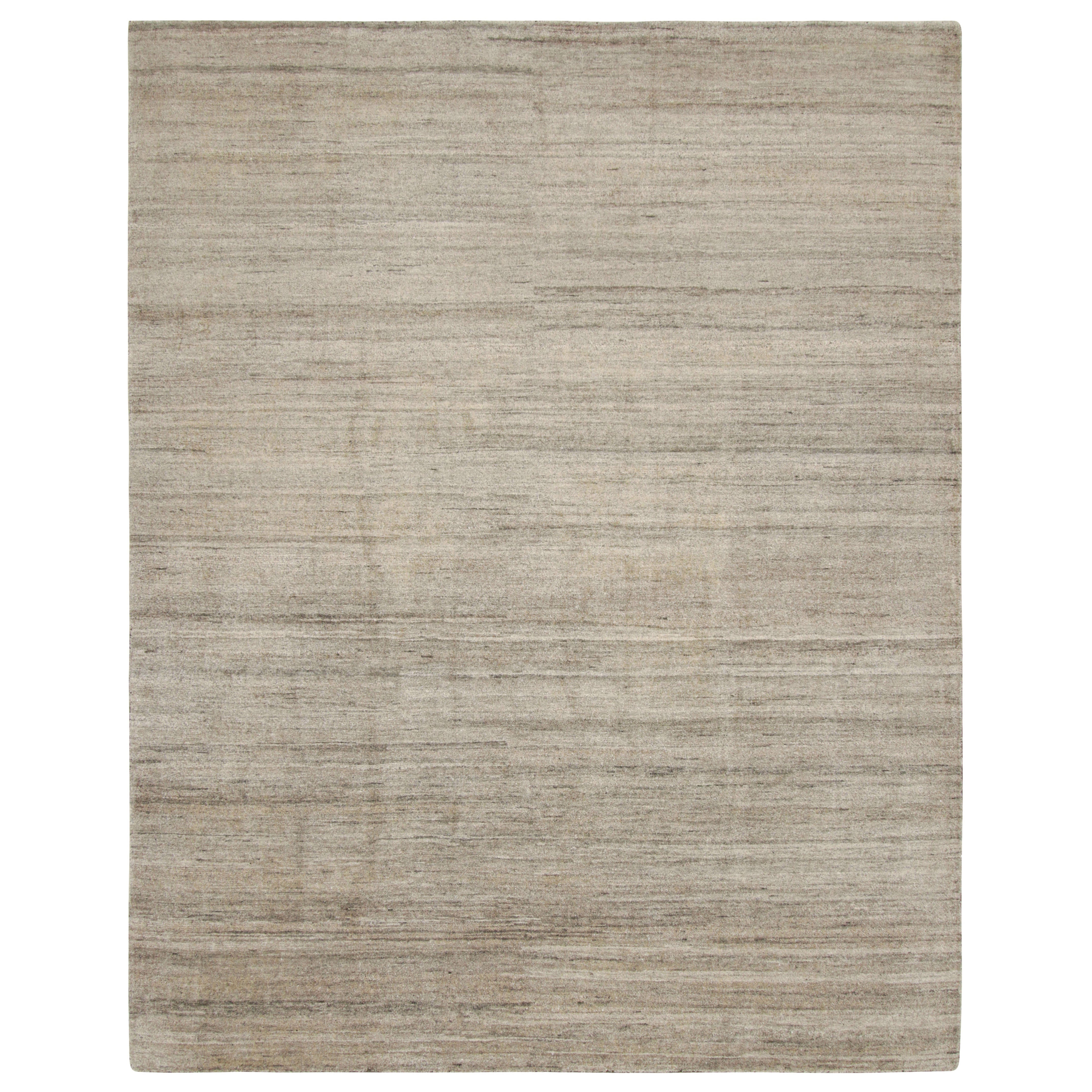 Rug & Kilim - Tappeto contemporaneo con texture nei toni del grigio